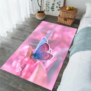 CLOOCL Новые модные ковры Цветы Бабочка 3D печатные коврики для пола Ковры для гостиной Коврики для прихожей Прямая поставка